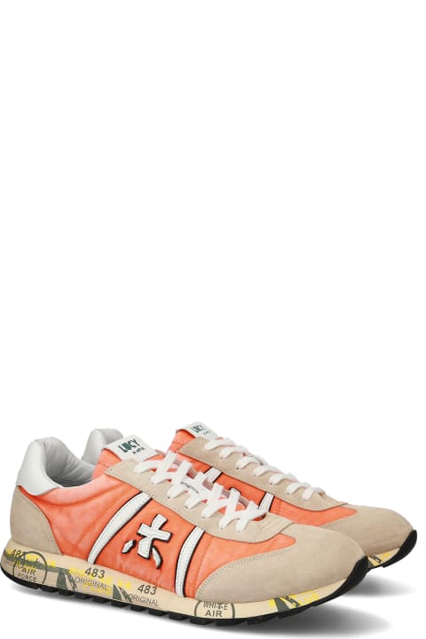 Fashion for Men Premiata Lucy 6601 Orange Sneaker