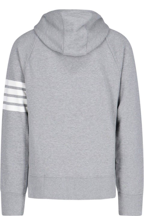 Fleeces & Tracksuits for Men Thom Browne 4 Bar Zipped Hoodie