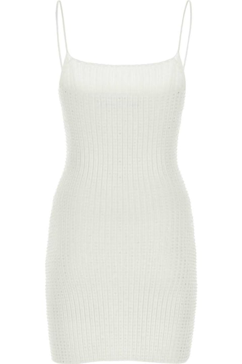 ウィメンズ新着アイテム Alexander Wang White Stretch Nylon Mini Dress