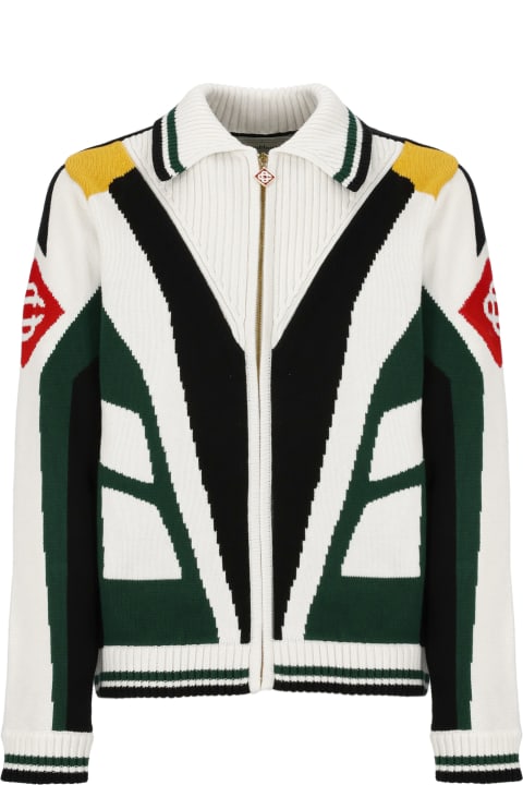 Casablanca Sweaters for Men Casablanca Casa Racing Jacket