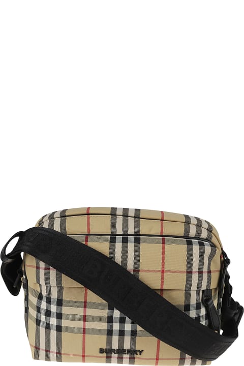 Burberry Bags for Men Burberry Logo Embossed House Check Crossbody Bag