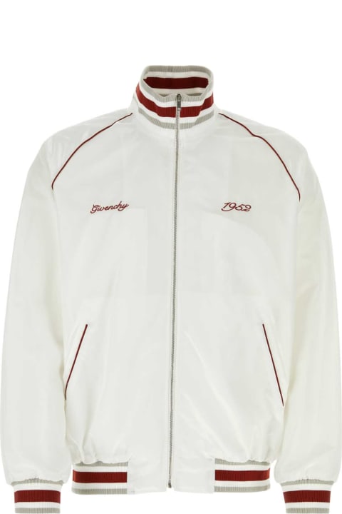 Givenchy Coats & Jackets for Men Givenchy White Nylon Bomber Jacket
