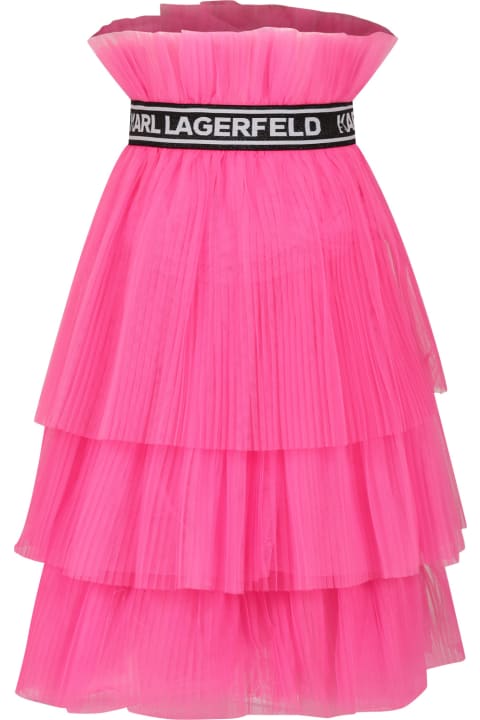 Karl Lagerfeld Kids Bottoms for Girls Karl Lagerfeld Kids Elegant Fuchsia Skirt For Girl