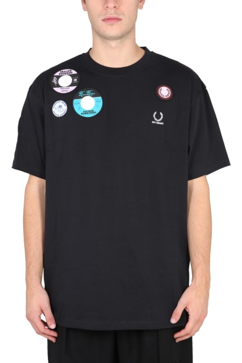 Fred Perry by Raf Simons Topwear for Men Fred Perry by Raf Simons Oversized T-shirt With Patch