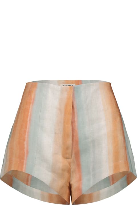 Amotea Pants & Shorts for Women Amotea Donna In Striped Linen