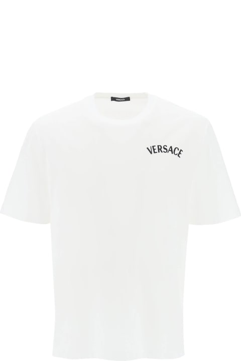 Versace Topwear for Men Versace Logo Cotton T-shirt