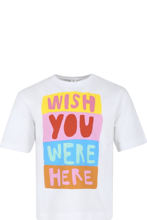 Fashion for Kids Stella McCartney Kids White T-shirt For Girl With Slogan Print