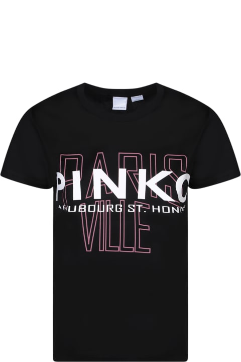 Pinko Topwear for Women Pinko Pinko Quentin Black T-shirt