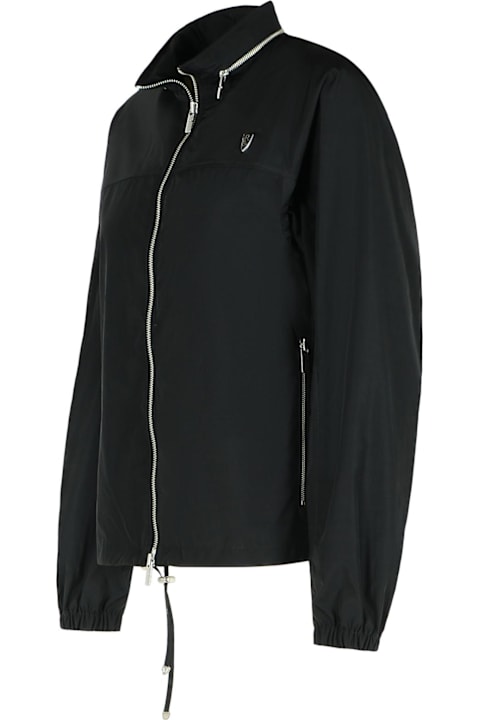Burberry for Women Burberry Black Cotton Blend Jacket