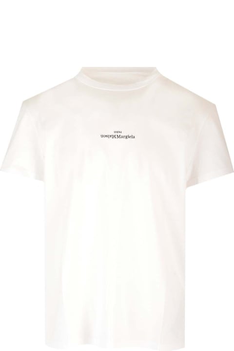 Maison Margiela Topwear for Men Maison Margiela Distorted Logo T-shirt