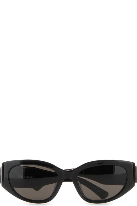 ウィメンズ新着アイテム Balenciaga Black Acetate Sunglasses