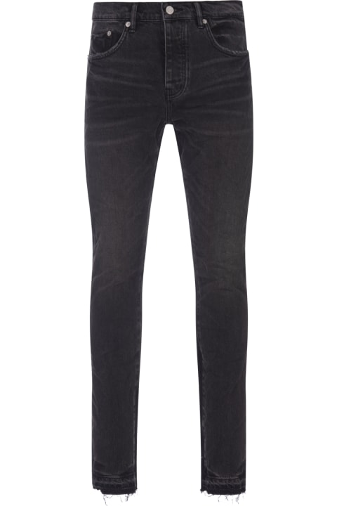 Fashion for Men Purple Brand P001 Shadow Inseam Jeans In Black