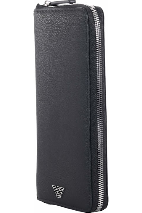Emporio Armani إكسسوارات لـ القسم الرجالي Emporio Armani Leather Wallet