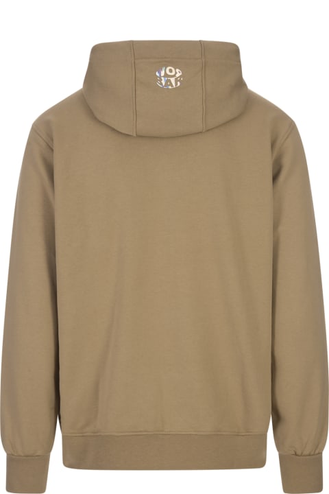 Barrow Fleeces & Tracksuits for Men Barrow Burnt Sand Hoodie With Logo On Chest