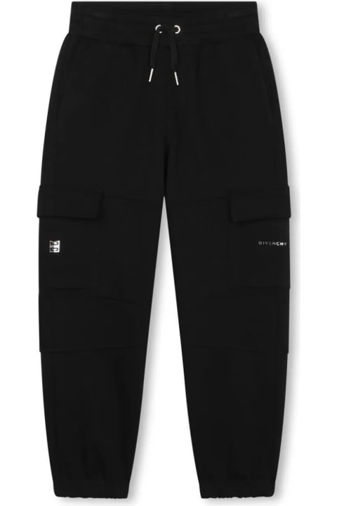 Givenchy Bottoms for Boys Givenchy Black Cargo Style Sports Pants