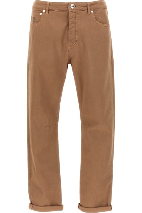 Pants for Men Brunello Cucinelli Logo Jeans