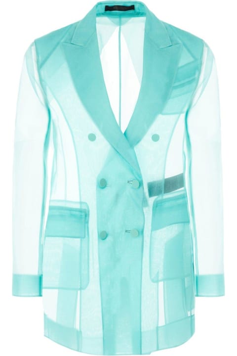 Max Mara Pianoforte Coats & Jackets for Women Max Mara Pianoforte Organza Double-breasted Blazer