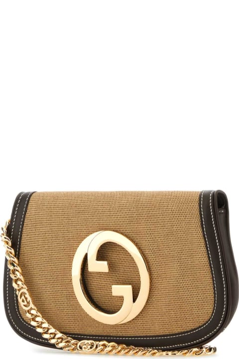 Gucci for Women Gucci Beige Canvas Gucci Blondie Shoulder Bag