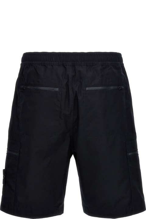 Pants for Men Stone Island Logo Badge Cargo Bermuda Shorts