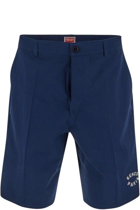 Kenzo Pants for Men Kenzo Logo Patch Bermuda Shorts
