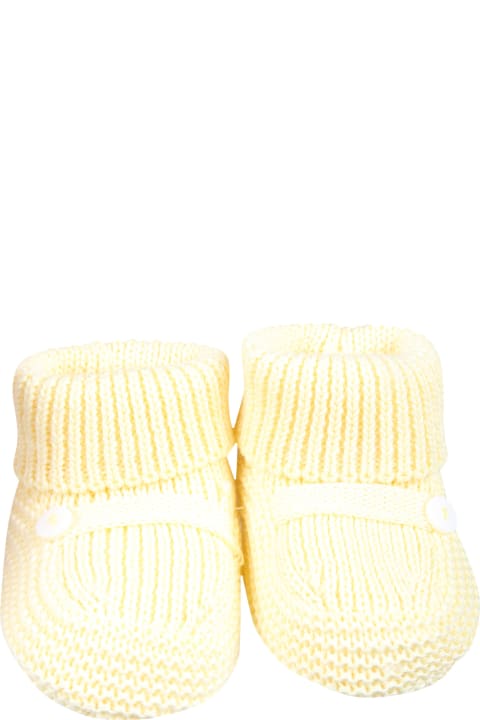 Little Bear for Kids Little Bear Yellow Bootees For Baby Kids