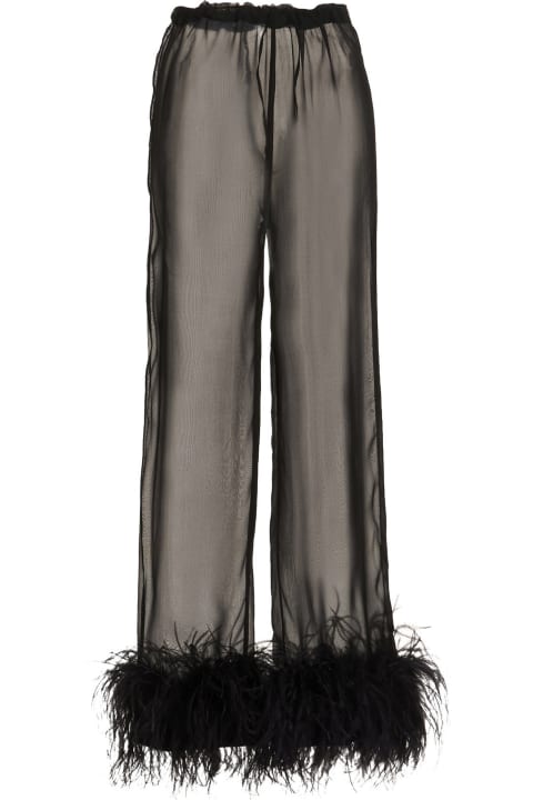 Feather Silk Pants