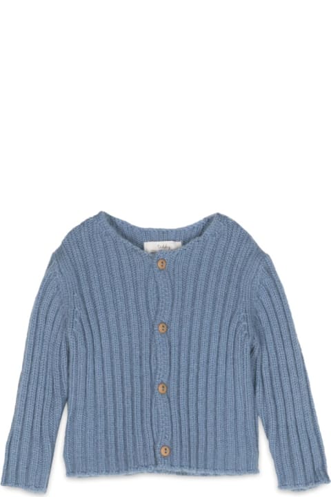Topwear for Baby Boys Teddy & Minou Blueberry Tricot Sweater