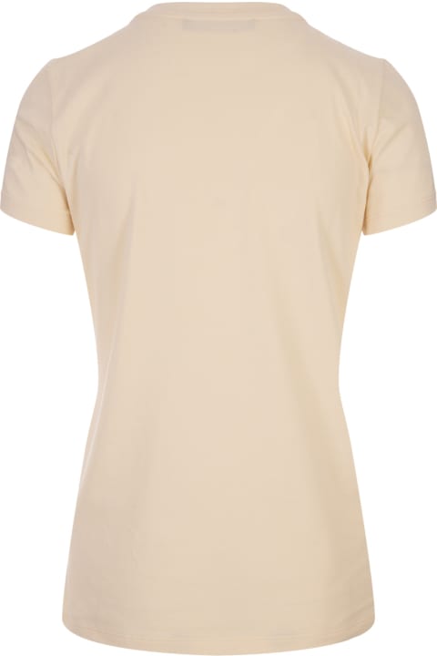 Fashion for Women Roberto Cavalli Ivory T-shirt With Logo