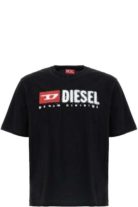 Diesel ملابس علوية لـ القسم الرجالي Diesel T-adjust-k14 Crewneck T-shirt