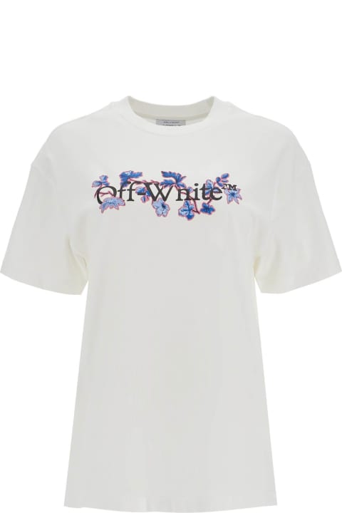 Fashion for Women Off-White Flower Bookish T