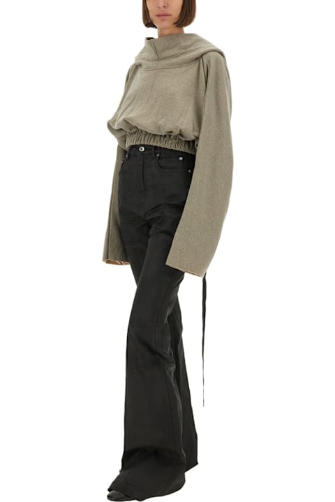 Homeware DRKSHDW Cropped Hooded Tunic Sweatshirt