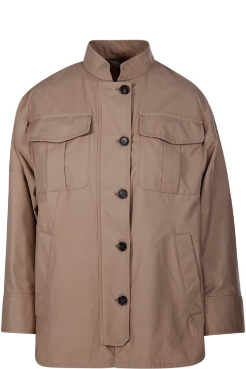 'S Max Mara Coats & Jackets for Women 'S Max Mara Buttoned Long-sleeved Jacket