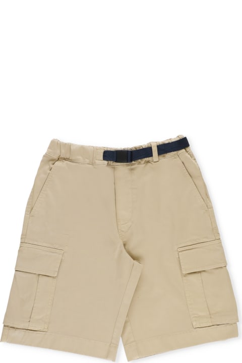 Woolrich Bottoms for Boys Woolrich Cotton Cargo Bermuda Shorts