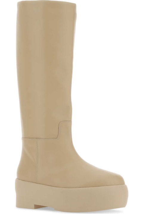 GIA BORGHINI Boots for Women GIA BORGHINI Sand Leather Gia 16 Boots