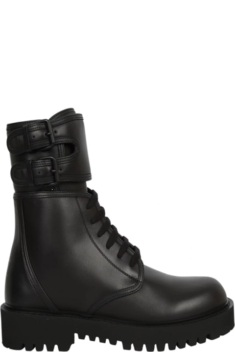 Boots for Men Valentino Garavani Garavani Leather Ankle Boots