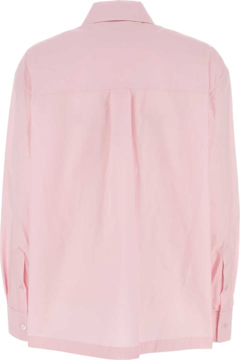 T by Alexander Wang Topwear for Women T by Alexander Wang Pink Poplin Shirt