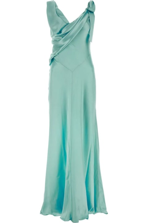 Alberta Ferretti for Women Alberta Ferretti Tiffany Satin Long Dress