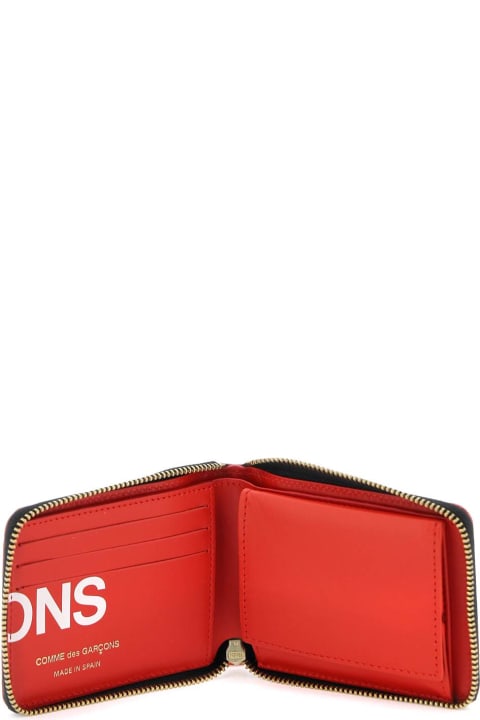 Comme des Garçons Wallet Accessories for Men Comme des Garçons Wallet Zip-around With Maxi Logo