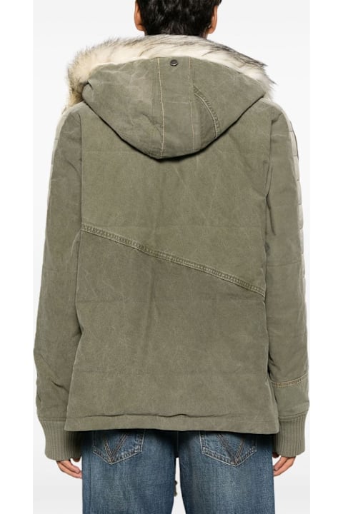 Greg Lauren لـ Kids Greg Lauren Army Down Jacket