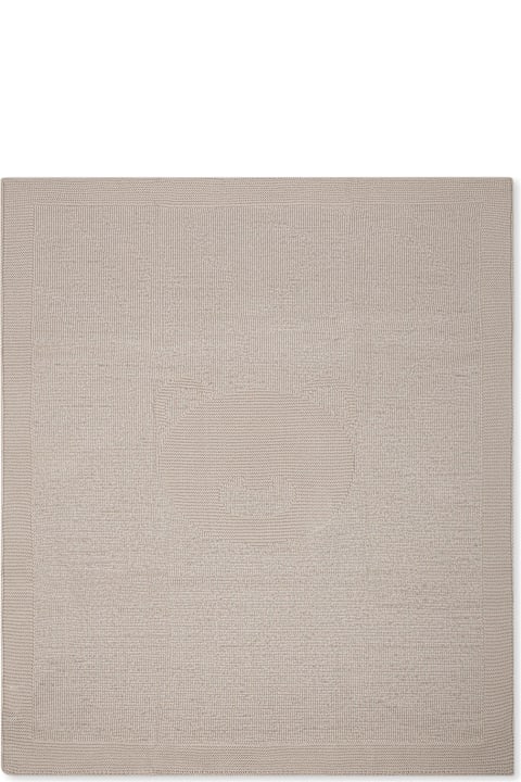Accessories & Gifts for Baby Boys Little Bear Beige Blanket For Babykids With Bear