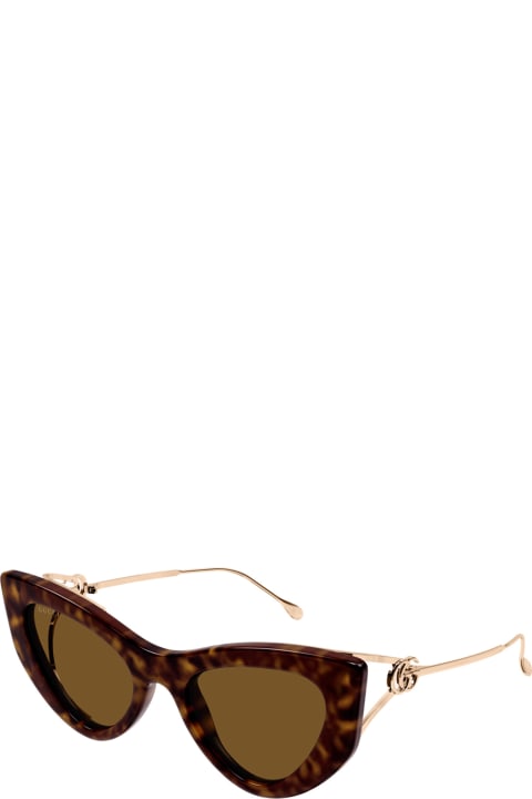 Accessories for Women Gucci Eyewear Gg1565s Line Fork 002 Havana Sunglasses