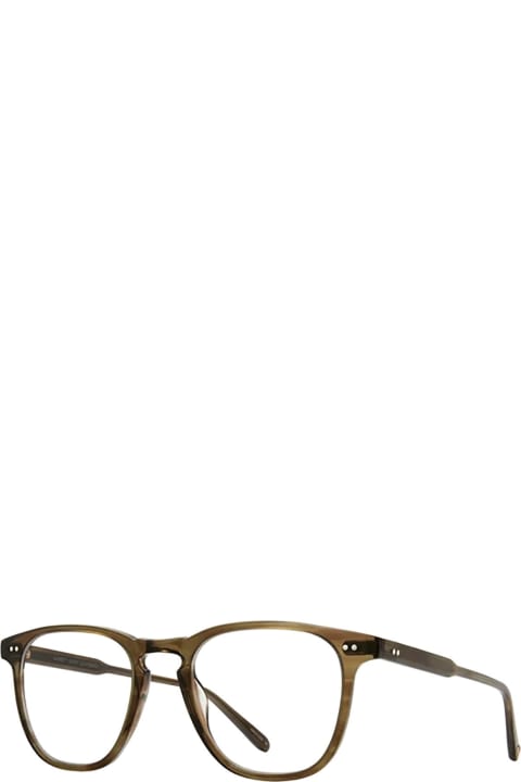 Accessories for Men Garrett Leight Brooks Olive Tortoise Glasses