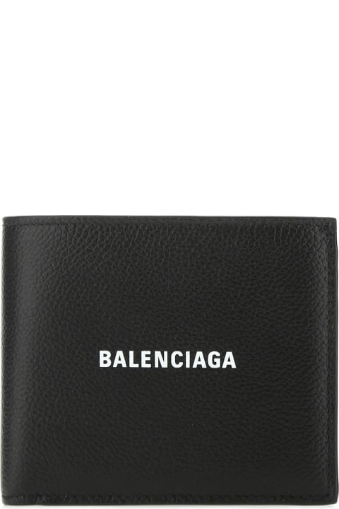 Fashion for Men Balenciaga Black Leather Wallet
