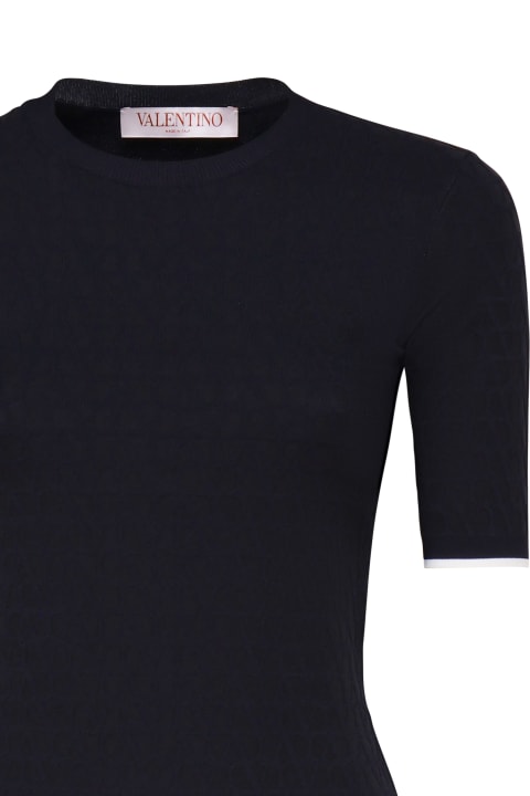 Valentino Garavani ملابس علوية لـ السيدات Valentino Garavani Fitted Elastic T-shirt