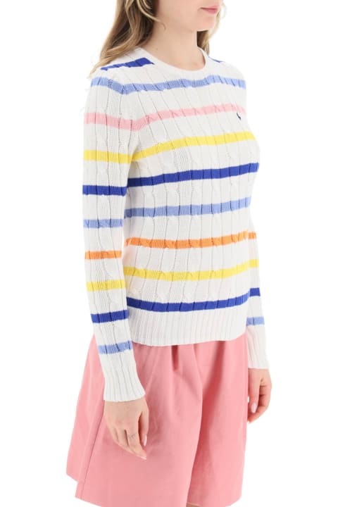 Polo Ralph Lauren Striped Cable Knit Sweater | italist, ALWAYS