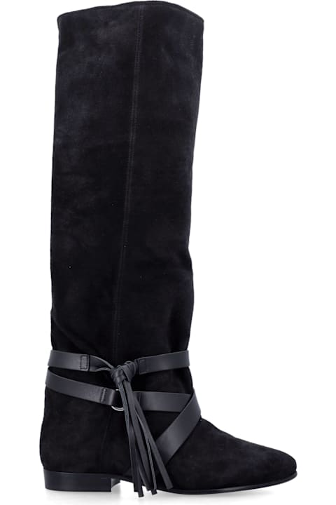 Homeware Isabel Marant Isabel Marant Silmon Black Suede Boots