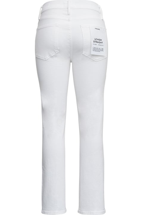 Frame for Women Frame Le High Straight White Denim Jeans