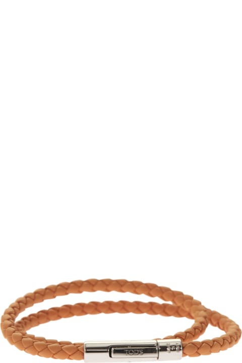 Jewelry for Men Tod's Mycolors 2-turn Leather Bracelet
