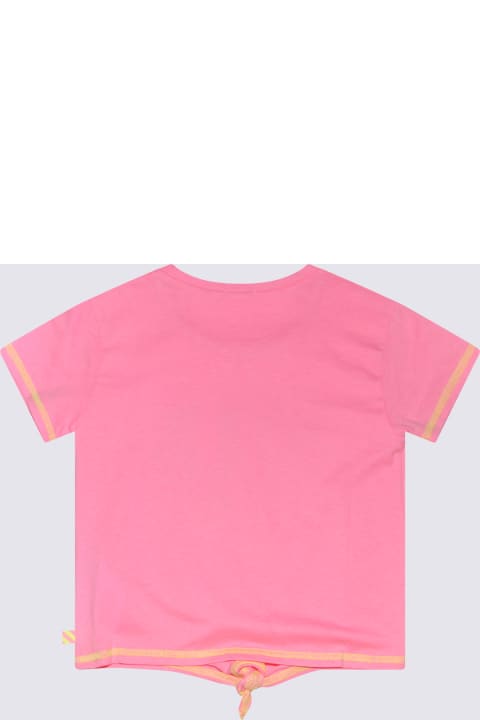 Topwear for Girls Billieblush Pink Multicolour Cotton Blend T-shirt