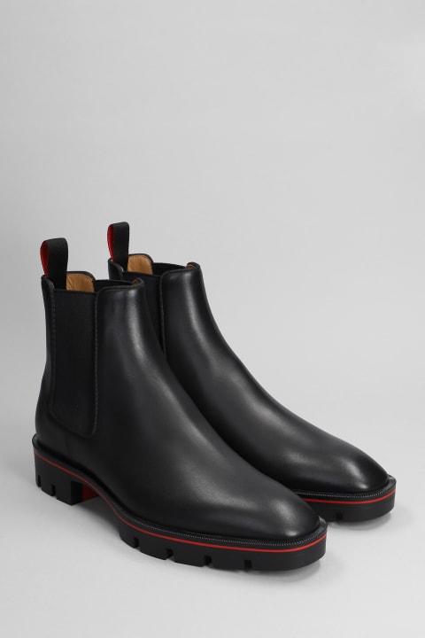 Boots for Men Christian Louboutin Alpinosol Ankle Boot In Calf Leather